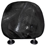 Black Snake Print Car Headrest Covers