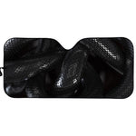 Black Snake Print Car Sun Shade