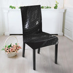 Black Snake Print Dining Chair Slipcover