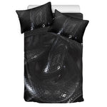 Black Snake Print Duvet Cover Bedding Set