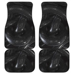 Black Snake Print Front and Back Car Floor Mats