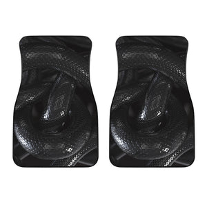 Black Snake Print Front Car Floor Mats