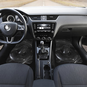 Black Snake Print Front Car Floor Mats