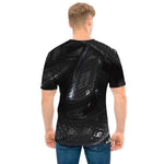 Black Snake Print Men's T-Shirt