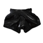 Black Snake Print Muay Thai Boxing Shorts