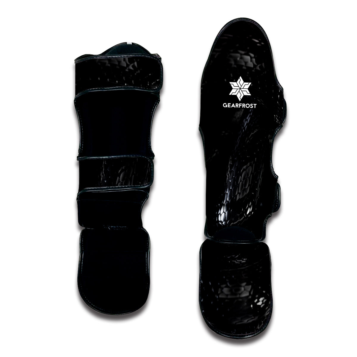 Black Snake Print Muay Thai Shin Guard