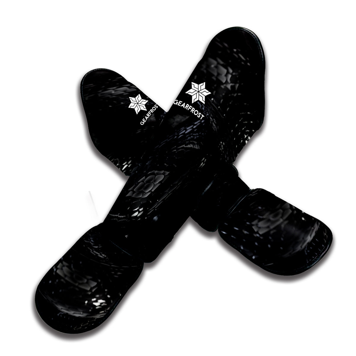 Black Snake Print Muay Thai Shin Guard