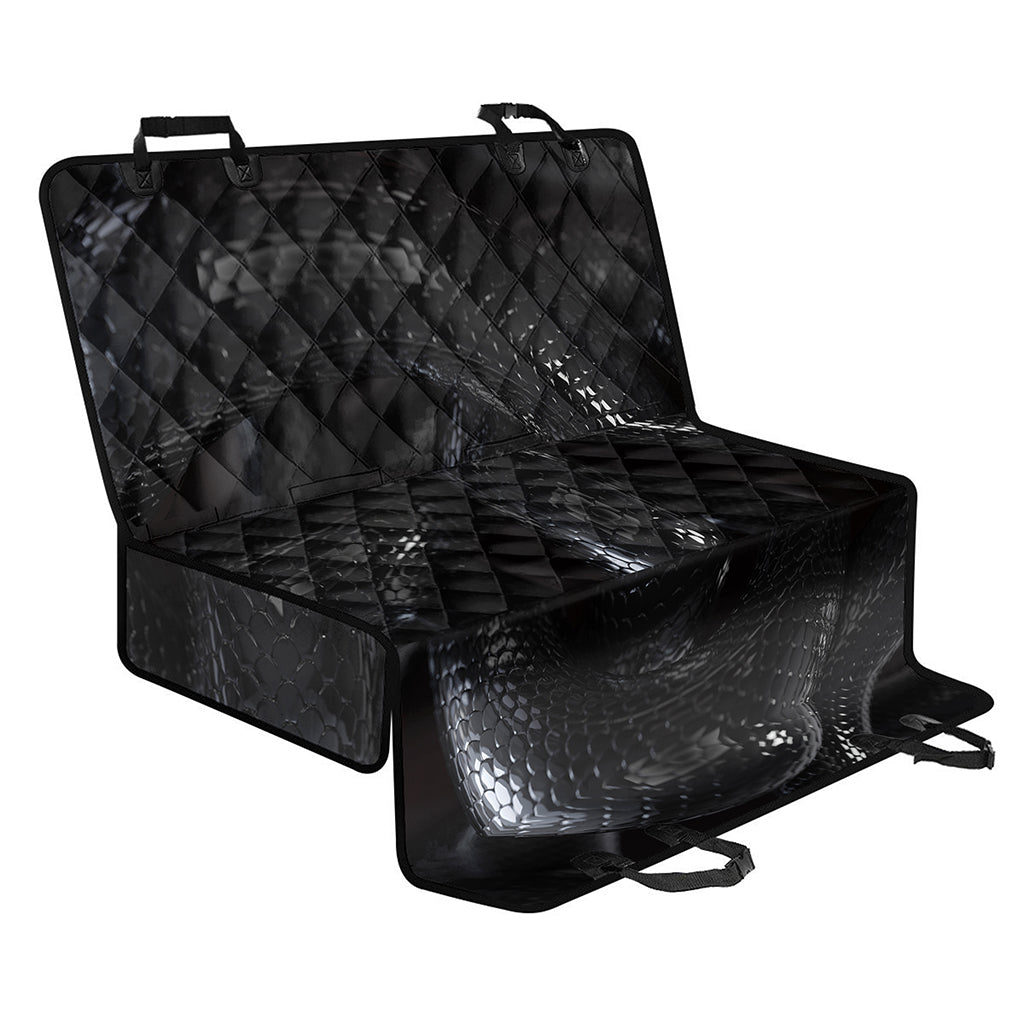 Black Snake Print Pet Car Back Seat Cover