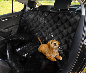 Black Snake Print Pet Car Back Seat Cover