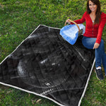 Black Snake Print Quilt