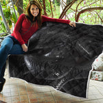 Black Snake Print Quilt