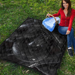 Black Snake Print Quilt