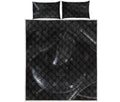 Black Snake Print Quilt Bed Set