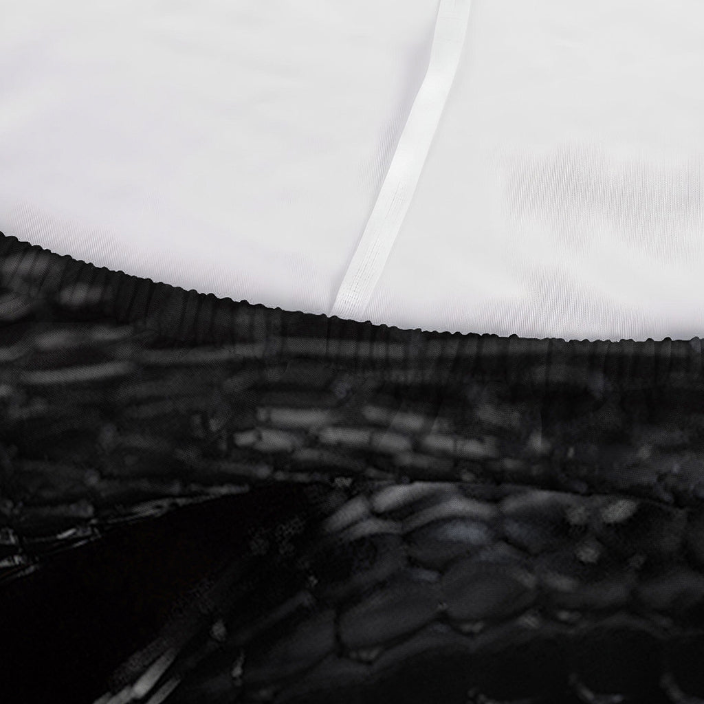 Black Snake Print Sofa Cover