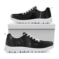 Black Snake Print White Running Shoes