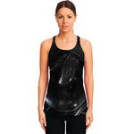 Black Snake Print Women's Racerback Tank Top