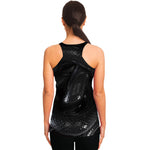 Black Snake Print Women's Racerback Tank Top