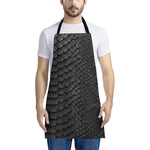 Black Snakeskin Print Apron