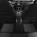 Black Snakeskin Print Front and Back Car Floor Mats