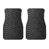 Black Snakeskin Print Front Car Floor Mats