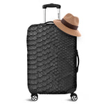 Black Snakeskin Print Luggage Cover