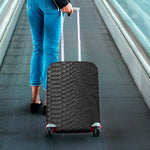 Black Snakeskin Print Luggage Cover