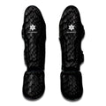 Black Snakeskin Print Muay Thai Shin Guards