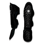 Black Snakeskin Print Muay Thai Shin Guard