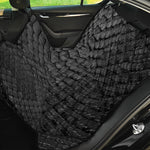 Black Snakeskin Print Pet Car Back Seat Cover