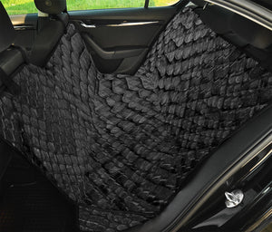 Black Snakeskin Print Pet Car Back Seat Cover