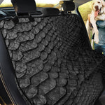 Black Snakeskin Print Pet Car Back Seat Cover