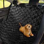 Black Snakeskin Print Pet Car Back Seat Cover