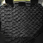 Black Snakeskin Print Pet Car Back Seat Cover