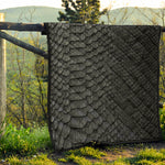 Black Snakeskin Print Quilt