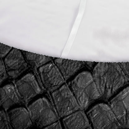 Black Snakeskin Print Sofa Cover