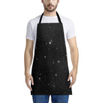 Black Space Print Apron