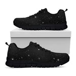 Black Space Print Black Sneakers