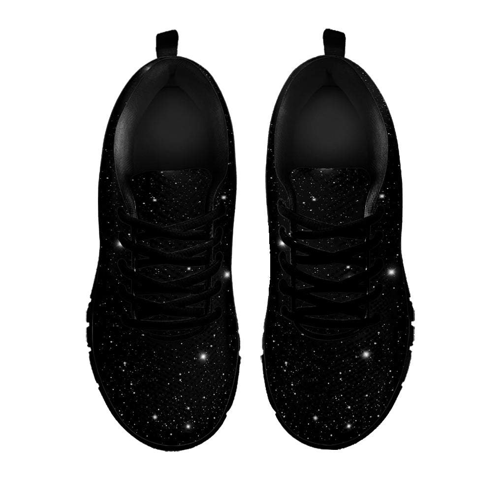 Black Space Print Black Sneakers
