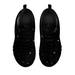 Black Space Print Black Sneakers