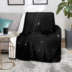 Black Space Print Blanket