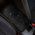Black Space Print Car Center Console Cover