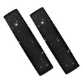 Black Space Print Car Seat Belt Covers