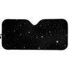 Black Space Print Car Sun Shade