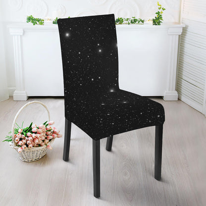 Black Space Print Dining Chair Slipcover