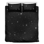 Black Space Print Duvet Cover Bedding Set