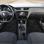 Black Space Print Front Car Floor Mats