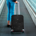 Black Space Print Luggage Cover