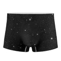 Black Space Print Men's Boxer Briefs