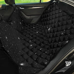 Black Space Print Pet Car Back Seat Cover