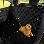 Black Space Print Pet Car Back Seat Cover